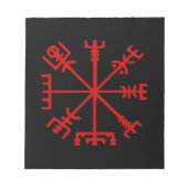 Bloed rode vísir (Viking Compass) Notitieblok (Voorkant)