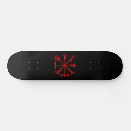 Bloed rode vísir (Viking Compass) Persoonlijk Skateboard (Horizontaal)