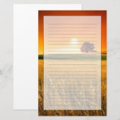 Bloed-rode zonnebank briefpapier (Voorkant / Achterkant)