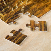 Bloed-rode zonnebank legpuzzel (Zijkant)