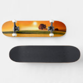 Bloed-rode zonnebank skateboard (Horizontaal)
