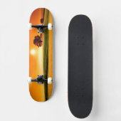 Bloed-rode zonnebank skateboard (Voorkant)