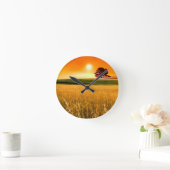 Bloed-rode Zonsondergang Ronde Klok (Huis)