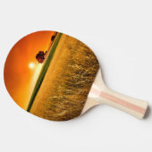 Bloed-rode Zonsondergang Tafeltennisbatje (Zijkant)