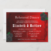 Bloed Rood en Zwarte Rozen Kaart (Voorkant)