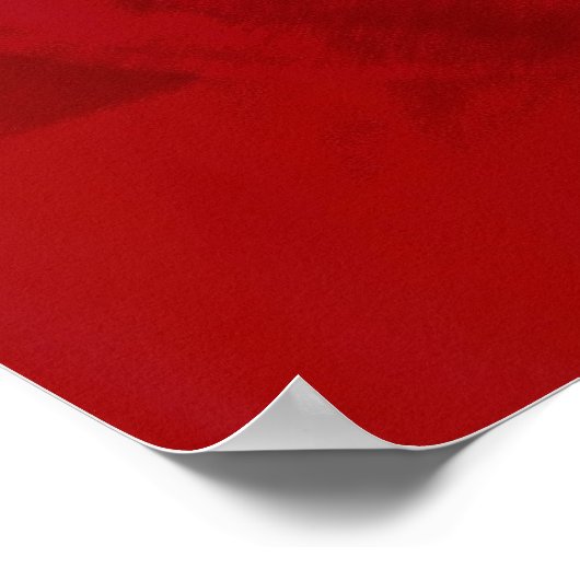 Bloed rood poster (Hoek)