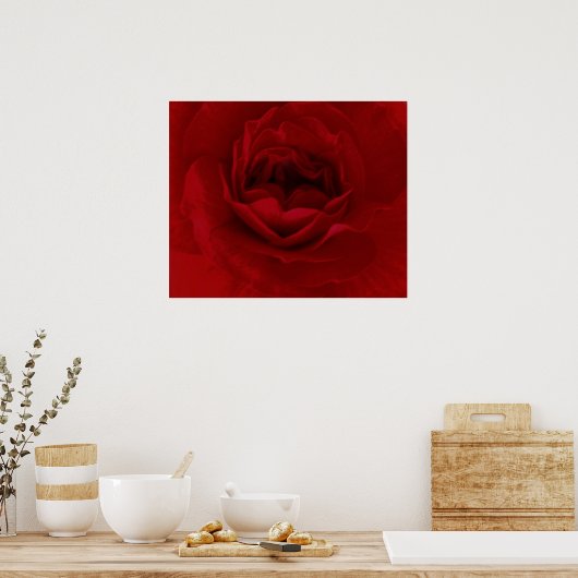 Bloed rood poster (Keuken)