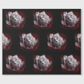 Bloed Roos Gothic Cadeaupapier (Vlak)