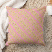 Bloed roze en geel mini fliplops patroon kussen (Deken)