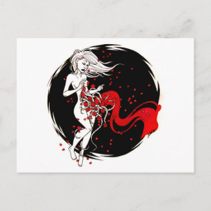 Bloed Rozen Briefkaart