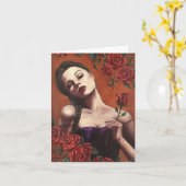 Bloed Rozen - Notecard Kaart (Gele Bloem)