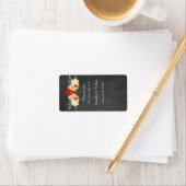 Bloed Sinaasappel krijtbord bruiloft lippenbalsem  Etiket (Insitu)