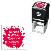 Bloed Stain Blot - Halloween retouradres Zelfinktende Stempel (In situ)