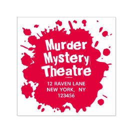 Bloed Stain Blot - Halloween retouradres Zelfinktende Stempel