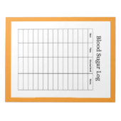Bloed Suiker Log Volger Notitieblok (Voorkant)