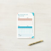 Bloed Suiker Wekelijkse Tracker  Post-it® Notes (Op bureau)