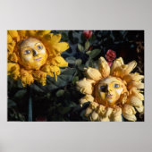 Bloed thee en rode string Happy Sunflower Print (Voorkant)