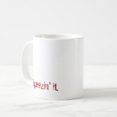 Bloed uit Turnip knijpen, knijpen. Koffiemok (Voorkant links)