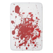 Bloed van Bathmat Halloween stroomt bloederig Badmat (Voorkant Verticaal)