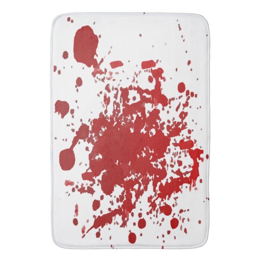 Bloed van Bathmat Halloween stroomt bloederig Badmat (Voorkant Verticaal)