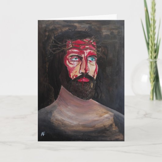 Bloed van Christus Schilderij van Alfred Fox Kaart (Voorkant)