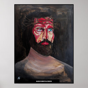 Bloed van Christus Schilderij van Alfred Fox Poster