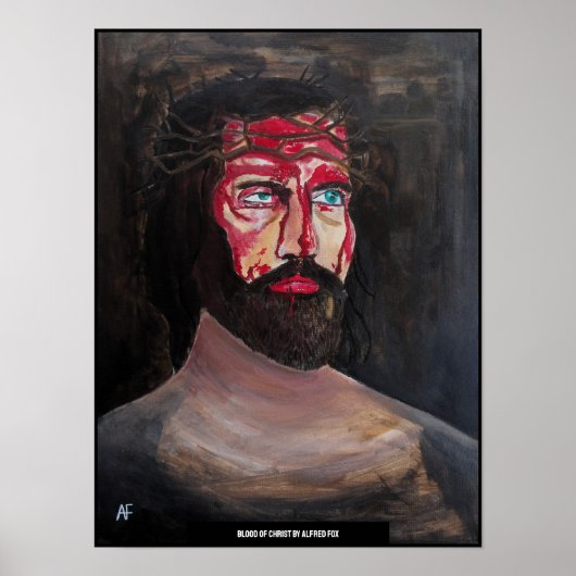 Bloed van Christus Schilderij van Alfred Fox Poster (Voorkant)