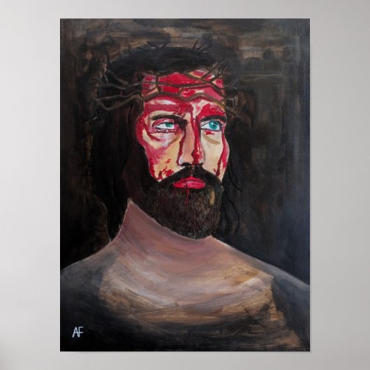 Bloed van Christus Schilderij van Alfred Fox Poster (Voorkant)