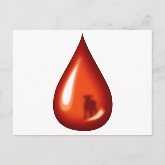 Bloed van de Lamb - Jezus Briefkaart (Voorkant)