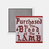 Bloed van de lammeren magneet (Voorkant / Achterkant)