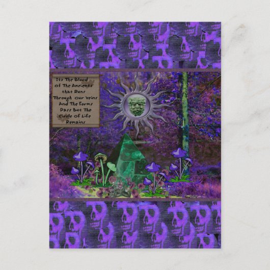 Bloed van de ouderen briefkaart (Voorkant)