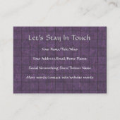 Bloed van de ouderen visitekaartje (Achterkant)