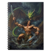 Bloed van de Wyrm-draak en krijger Notitieboek (Voorkant)
