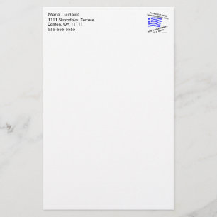 Bloed van Hellas en Ouzo Persoonlijk Briefpapier