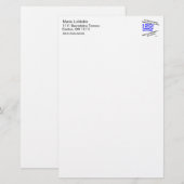 Bloed van Hellas en Ouzo Persoonlijk Briefpapier (Voorkant / Achterkant)