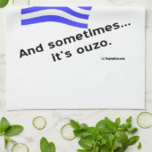 Bloed van Hellas & Ouzo Theedoek (Gevouwen)