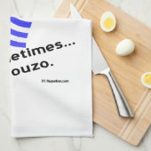 Bloed van Hellas & Ouzo Theedoek (Quarter Fold)