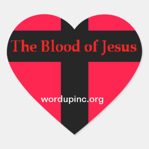 Bloed van Jesus Heart Sticker