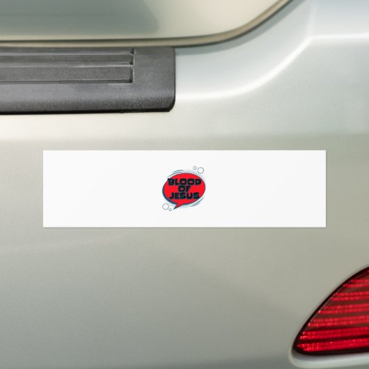 Bloed van Jezus Bumpersticker (Op auto)