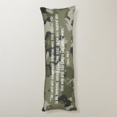 Bloed van Jezus Groene Camo Gepersonaliseerd gebed Lichaamskussen (Achterkant (Verticaal))