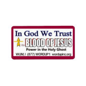 Bloed van Jezus Label (Voorkant)