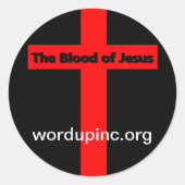 Bloed van Jezus Sticker (Voorkant)