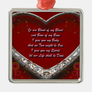Bloed van mijn bloed: Scot Highland Marriage Oath  Metalen Ornament