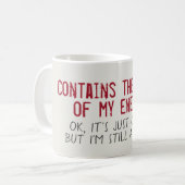 Bloed van mijn vijand Funny Koffiemok (Voorkant links)