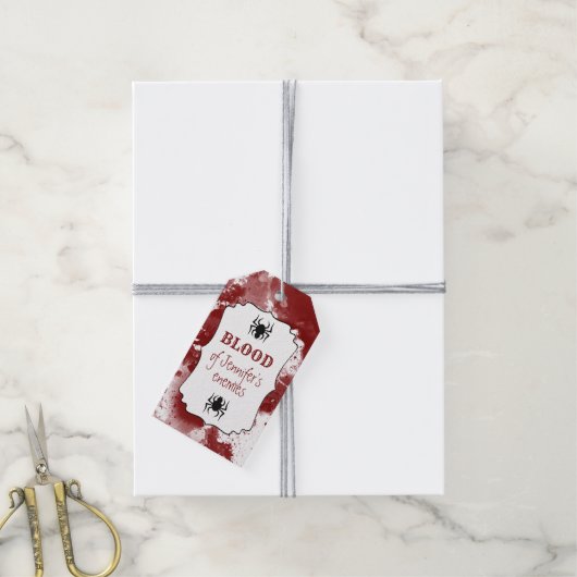 Bloed van mijn vijanden cadeaulabel (Met Touw)