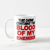 Bloed van mijn vijanden koffiemok (Links)
