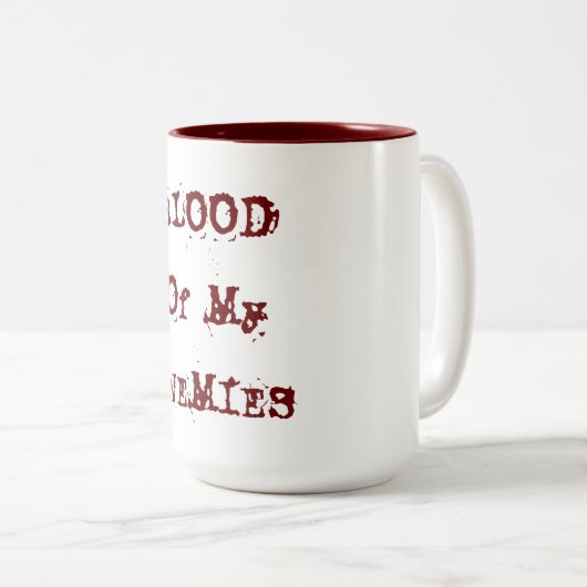 Bloed van mijn vijanden mok (Voorkant rechts)