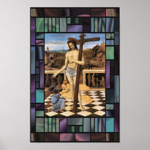 Bloed van Redeemer Bellini Jesus Angel Poster