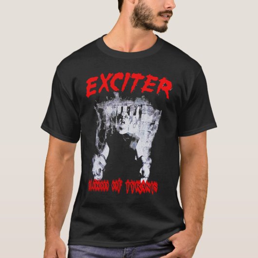 Bloed van tiranten EXCITER Exciter KNIFE Rending T-shirt (Voorkant)