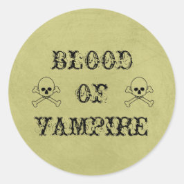 Bloed van vampier Halloween Potion Label
